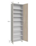 Milan Natural 30x13x96 Pantry Cabinet (13" depth)