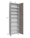 Milan Hazel 30x13x96 Pantry Cabinet (13" depth)