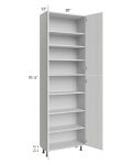 Milan Cream 30x13x96 Pantry Cabinet (13" depth)