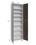 Milan Cafe 30x13x96 Pantry Cabinet (13" depth)