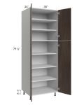 Milan Cafe 30x24x84 Pantry Cabinet (24" depth)