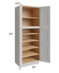 Salem Light Grey 30x24x84 Pantry Cabinet
