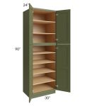 Midtown Hunter Green Shaker 30x24x90 Pantry Cabinet