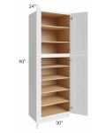 Salem White 30x24x90 Pantry Cabinet