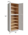Salem Light Grey 30x24x90 Pantry Cabinet