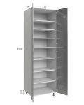 Milan Grey Gloss 30x24x96 Pantry Cabinet (24" depth)