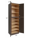 Vienna Kona Brown 30x24x96 Pantry Cabinet