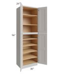 Salem Light Grey 30x24x96 Pantry Cabinet