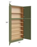 Midtown Hunter Green Shaker 36x12x84 Pantry Cabinet