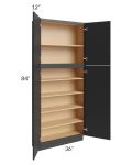 Vienna Black 36x12x84 Pantry Cabinet