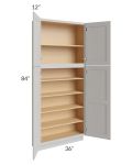 Salem Light Grey 36x12x84 Pantry Cabinet