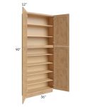 Tuscan Timber 36x12x90 Pantry Cabinet