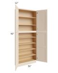 Midtown Cream Shaker 36x12x90 Pantry Cabinet