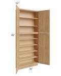 Vienna Timber 36x12x90 Pantry Cabinet