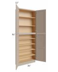 Tuscan Oyster 36x12x96 Pantry Cabinet