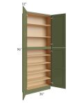 Midtown Hunter Green Shaker 36x12x96 Pantry Cabinet