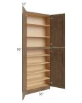 Midtown Mocha Shaker 36x12x96 Pantry Cabinet