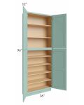 Midtown Sage Green Shaker 36x12x96 Pantry Cabinet