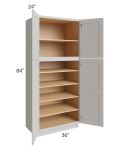 Midtown Light Grey Shaker 36x24x84 Pantry Cabinet