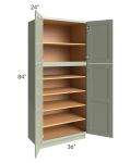 Midtown Pistachio Green Shaker 36x24x84 Pantry Cabinet