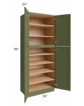 Midtown Hunter Green Shaker 36x24x90 Pantry Cabinet
