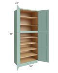 Midtown Sage Green Shaker 36x24x90 Pantry Cabinet