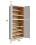 Salem Light Grey 36x24x90 Pantry Cabinet