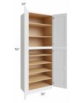 Midtown White Shaker 36x24x96 Pantry Cabinet