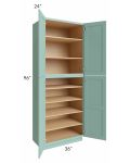 Midtown Sage Green Shaker 36x24x96 Pantry Cabinet