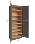 Salem Dark Grey 36x24x96 Pantry Cabinet