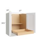 Lakewood White 27" Full Height Base Cabinet with 1 Rollout Tray