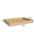 Lakewood White 33" Roll Out Tray