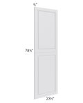 Lakewood White 24x84 Tall Decorative Door Set