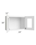 Lakewood White 24x18 Decorative Wall Cabinet