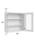 Lakewood White 30x30 Wall Glass Door Cabinet (Prepped for Glass Doors) - Low stock through mid May