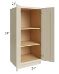 Stratton Khaki Shaker 24x54 Pantry Base Cabinet - Out of stock through mid April