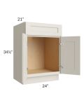 Asheville Cloud Shaker 24" Vanity Sink Base Cabinet