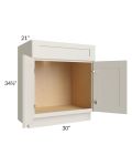 Asheville Cloud Shaker 30" Vanity Sink Base Cabinet