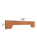 Lexington Cinnamon Glaze 36" Arched Valance 