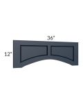 Southport Blue Shaker 36" Raised Panel Door Valance - Out of stock through June