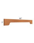 Lexington Cinnamon Glaze 48" Arched Valance 