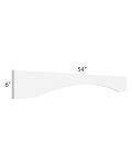 Alpine White Shaker 54" Valance (Trimmable)