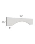 Salem Light Grey 36" Arched Valance