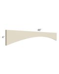 Stratton Khaki Shaker 48" Arched Valance