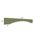 Midtown Hunter Green Shaker 54" Arched Valance