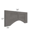 Salem Cobblestone 36" Arched Recessed Panel Valance (Trimmable)