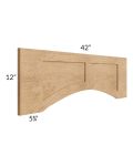 Vienna Timber 42" Arched Raised Panel Valance (Trimmable)