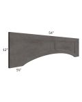 54" Arched Recessed Panel Valance (Trimmable)