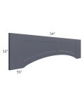 54" Arched Recessed Panel Valance (Trimmable)