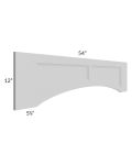 54" Arched Recessed Panel Valance (Trimmable)